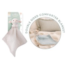 FS909: Plush Lamb Wooden Rattle